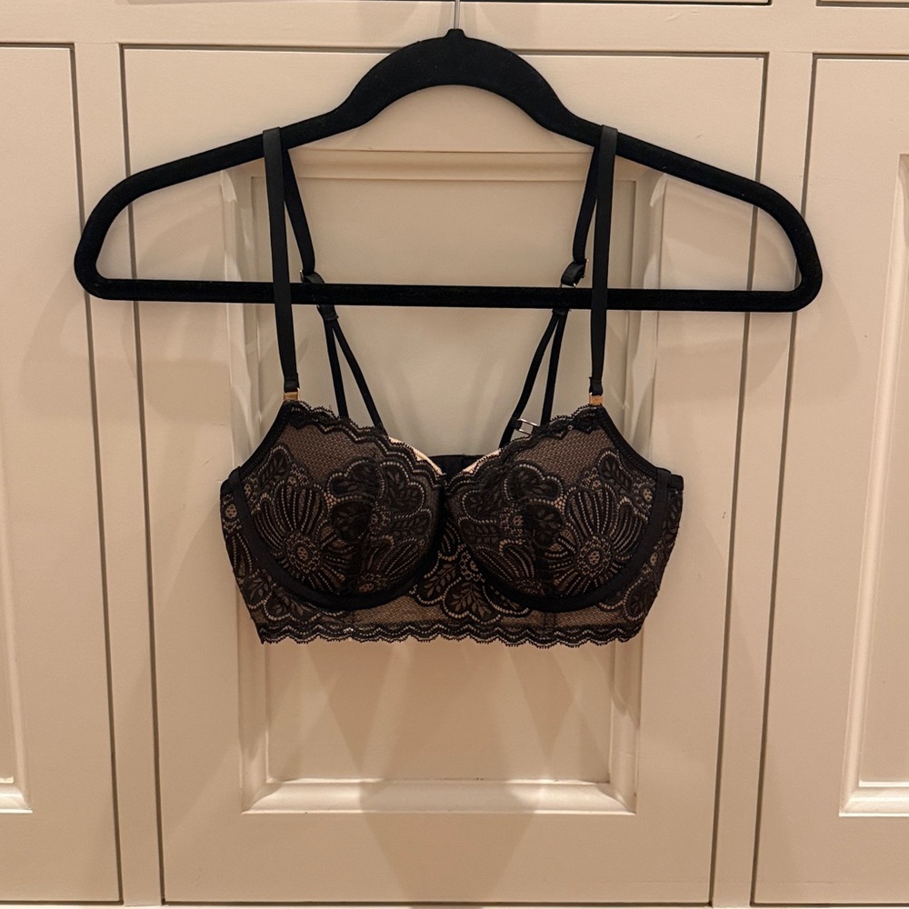 Aerie Real Power Balconette Lightly Lined Bra 32C - Picture 3 of 7